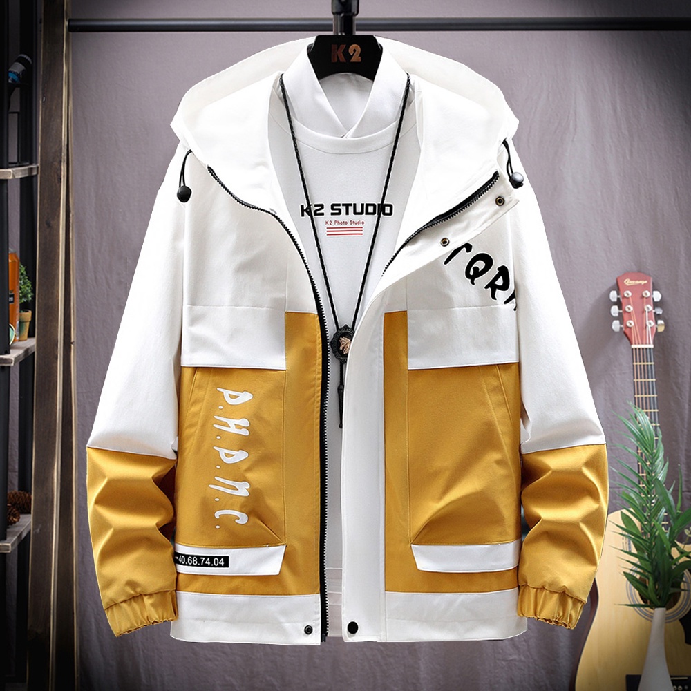 Bộ Quần Áo Thu Đông Nam Áo Khoác Nhẹ Khoá Kéo Phối Màu Thanh Lịch Kèm Quần Jogger Bo Gấu ZENKODLMEN SET NAM 90000133