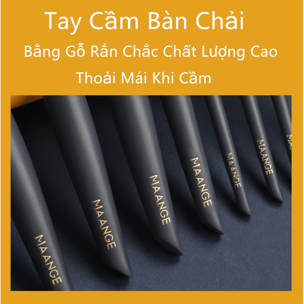 Bộ 14 Cọ Trang Điểm MAANGE 5918 180g Làm Đẹp Chuyên Nghiệp Chất Lượng Cao