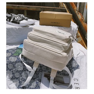 (Order) Balo Ulzzang Vải Canvas Trơn
