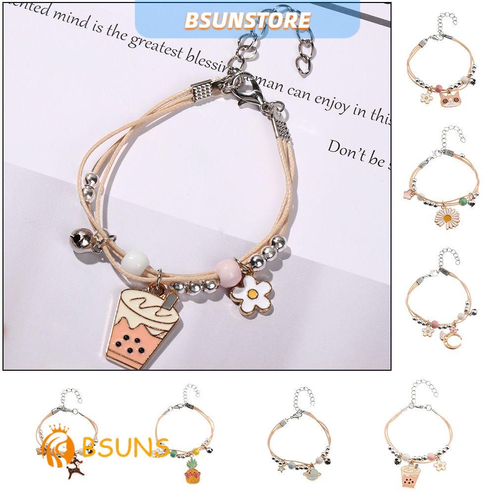 Vòng Tay Dây Bện Xỏ Hạt Sáng Tạo Tinh Tế Thời Trang Cho Nữ