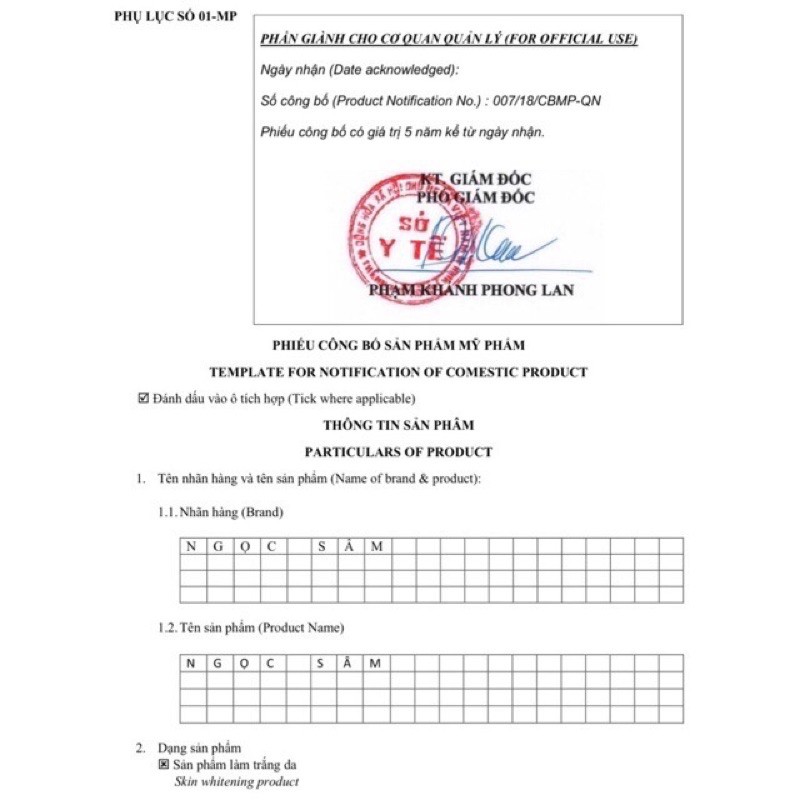 Ngọc Sâm chính hãng 150ml