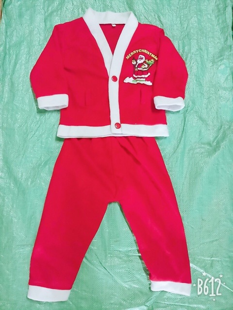 Quần áo hoá trang ông già Noel cho bé từ 1 đến 10 tuổi ( nỉ mỏng)