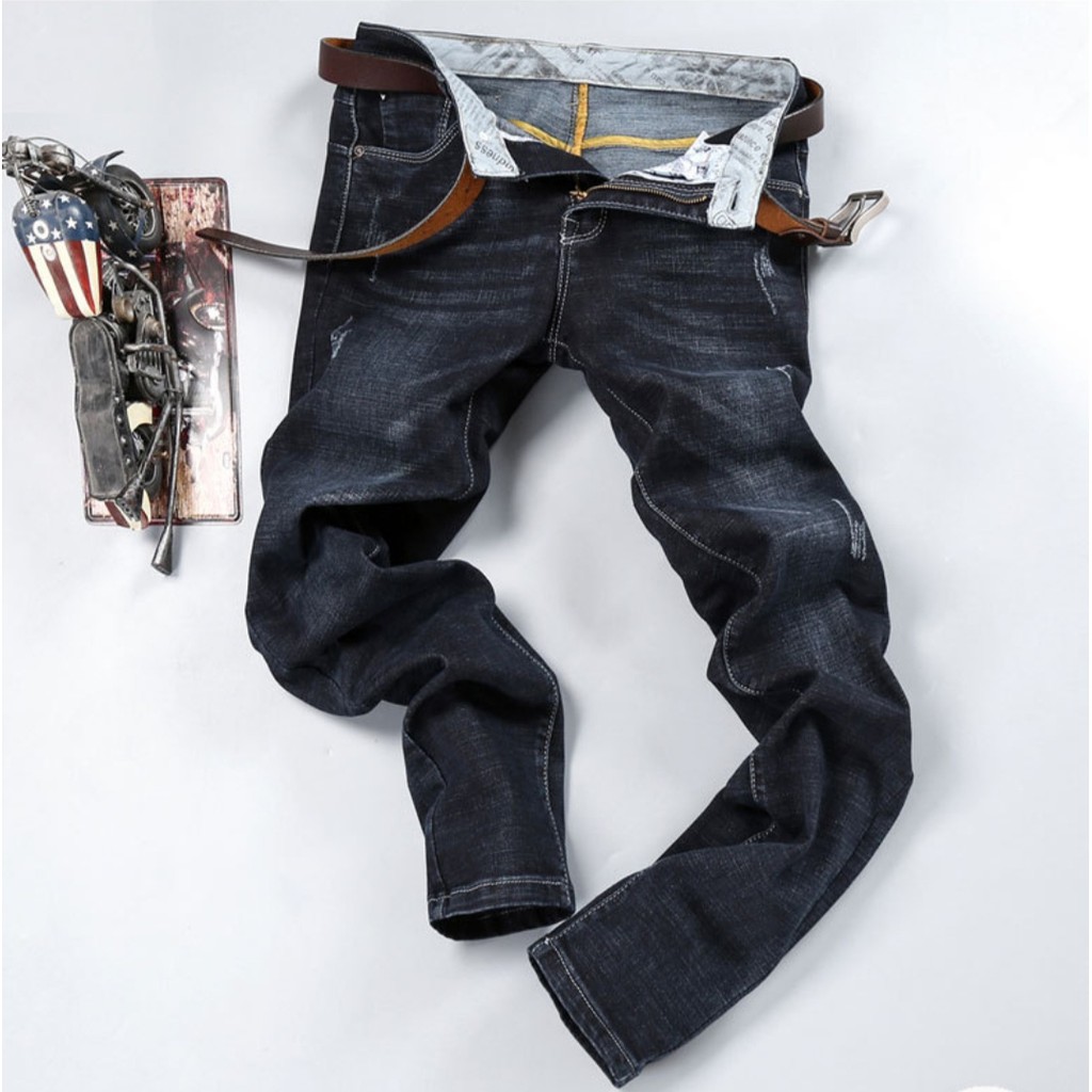 Quần Jeans nam co giãn ống suông phong cách doanh nhân | BigBuy360 - bigbuy360.vn
