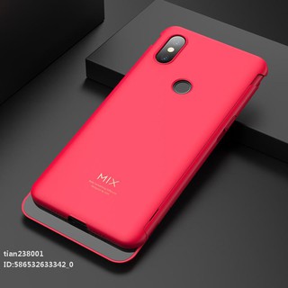 Bao Da Màu Trơn Có Ngăn Đựng Thẻ Cho Xiaomi Mi Mix 3 5g