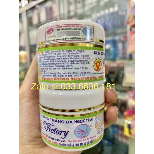 Kem Hoa Việt victory dưỡng trắng da hủ 15g
