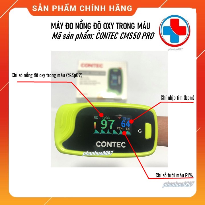 [HỎA TỐC] Máy đo Spo2/CONTEC/CMS50PRO/CMS50D2/Máy đo nồng độ oxy trong máu, nhịp tim và chỉ số Pi/Tặng pin