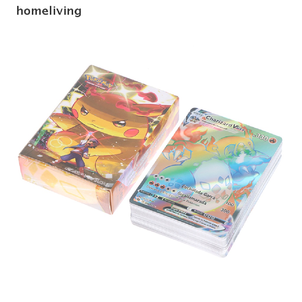 Bộ Thẻ Bài Pokemon Màu Cầu Vồng Holographic Cho Bé