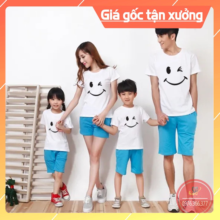 Áo Gia Đình Mặc Cười - Thun Cotton - Đủ Size GD314T Áo thun giá sỉ