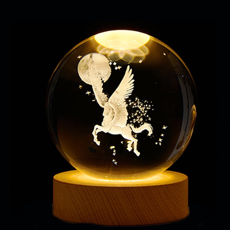 Quả cầu 3D pha lê 8cm 6 cm  siêu to nhiều màu sáng tạo làm quà tặng sinh nhật, trang trí phòng,decor phòng ngủ.