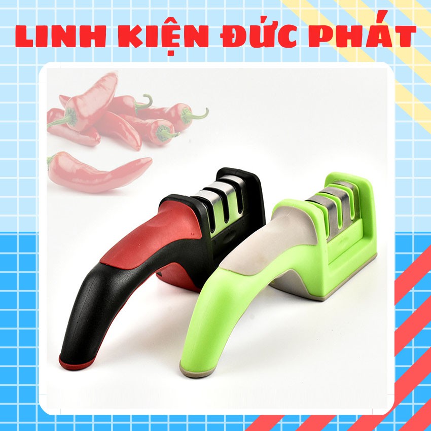 Dụng cụ mài dao kéo 3 khe, 3 cấp độ cầm tay Living C , mài dao nhanh bén siêu tiện lợi _M89