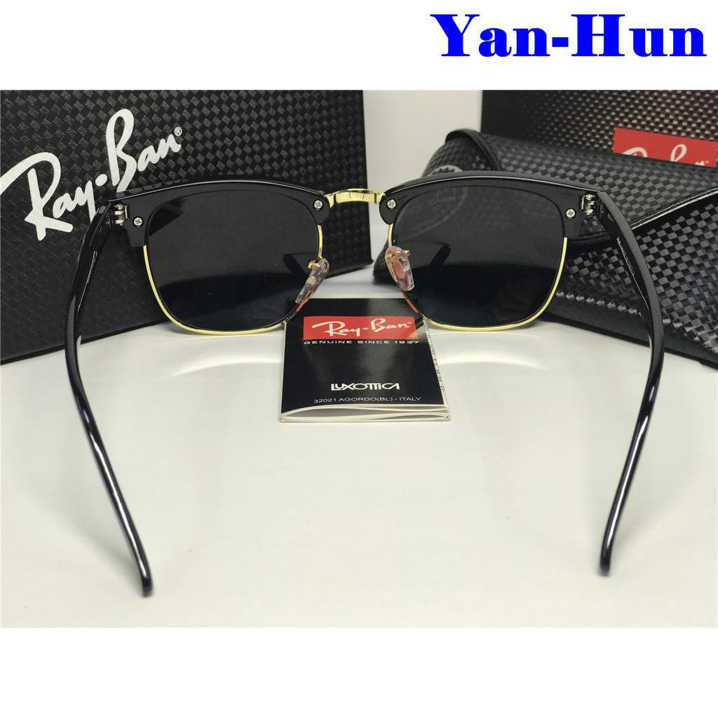 Kính Râm Ray-ban Ban Rb3016 Cổ Điển Clubmaster Variations 48mm 3431221232asa Thời Trang Cho Nam Và Nữ 2021