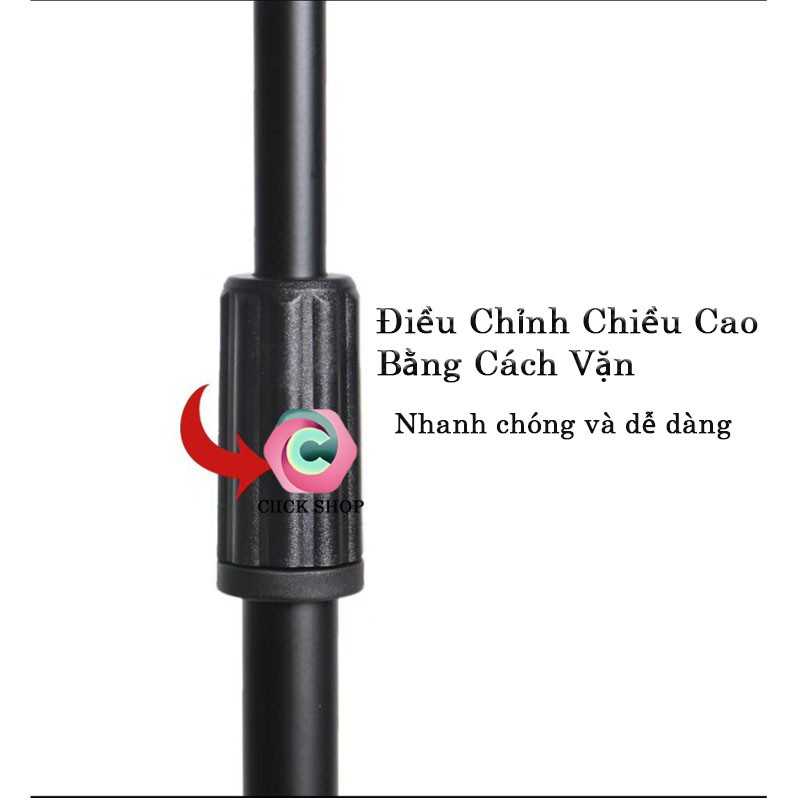 Chân micro đứng dùng để thu âm hoặc phát biểu- Chân mic đứng cào 1.7m có thể thay đổi chiều cao
