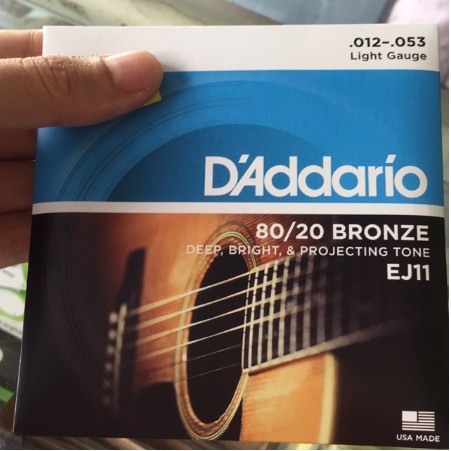 Dây đàn Aucostic Addario EJ 11 (cỡ 12-53)