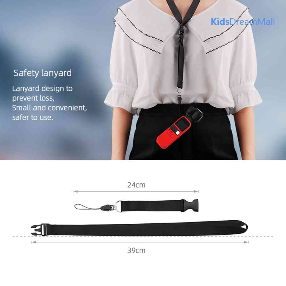 Vỏ Bảo Vệ Bằng Silicon + Dây Đeo Cổ Cho DJI Pocket 2