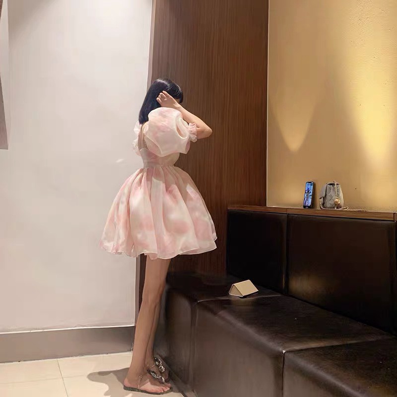 (Free Ship) Đầm Voan Dáng Xòe Siêu Xinh Siêu Hot UP