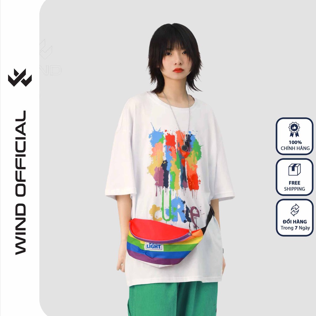 Áo thun tay lỡ WIND phông unisex form rộng TURCE nam nữ cotton ulzzang oversize | BigBuy360 - bigbuy360.vn