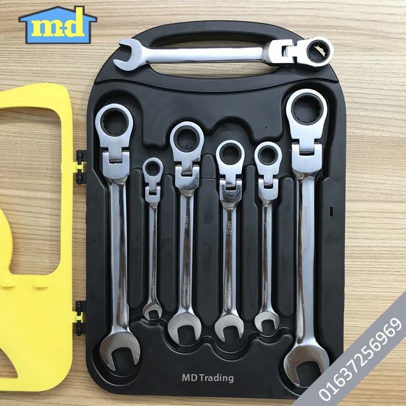 Bộ cờ lê gật gù 7 chi tiết tự động RATCHET WRENCH