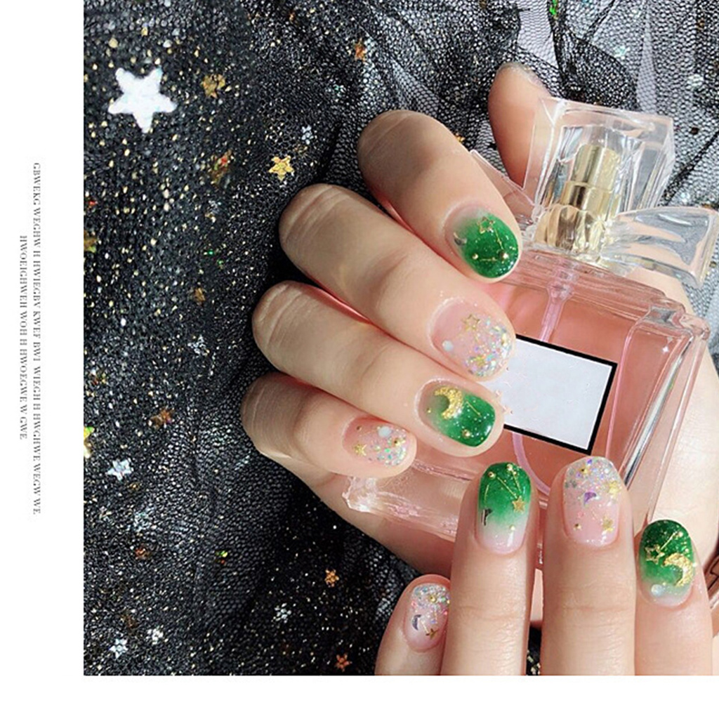 [Hàng mới về] Hộp kim sa trang trí móng tay nghệ thuật xinh xắn thời trang