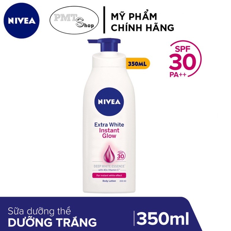 Sữa Dưỡng Thể Trắng Da Nivea - Extra White Night Nourish, Instant Glow, Repair Protect, Body Milk, Radiant 400ml, 350ml