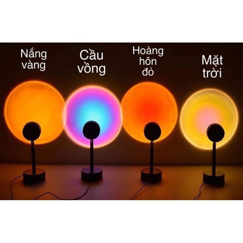 Đèn led sống ảo, đèn hoàng hôn ,đèn cầu vồng trang trí phòng ngủ , đang hót tiktok