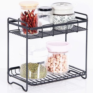Wrought Iron Storage Rack Multi-Storey Sundries Storage Shelf