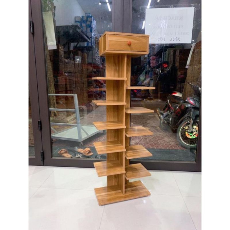 TỦ, KỆ ĐỂ GIÀY GỖ HÌNH ZIC ZAC 7 TẦNG