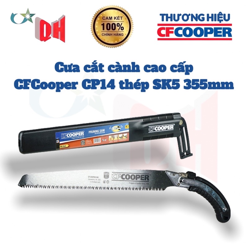 Cưa cắt cành cao cấp thép SK5 350mm CFCooper CP14 - HÀNG CHÍNH HÃNG