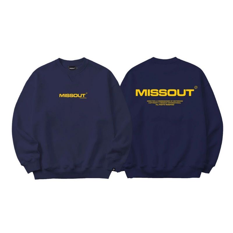 -  - ÁO NỈ SWEATER MISSOUT* - - mẫu hot 2022