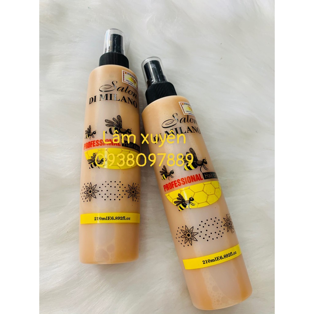 sữa dưỡng, xịt dưỡng tóc SALON DI MILANO 210ml chống tác nhân khô xơ chẻ ngọn 💥FREESHIP💥 dưỡng chất ngăn ngừa rụng tóc 🌸