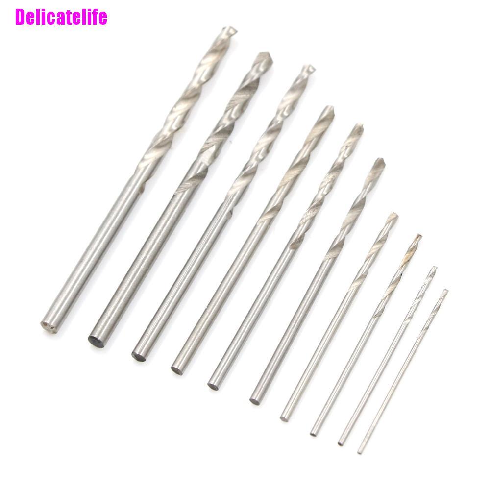 Set 10 mũi khoan thép titan 0.8-3mm