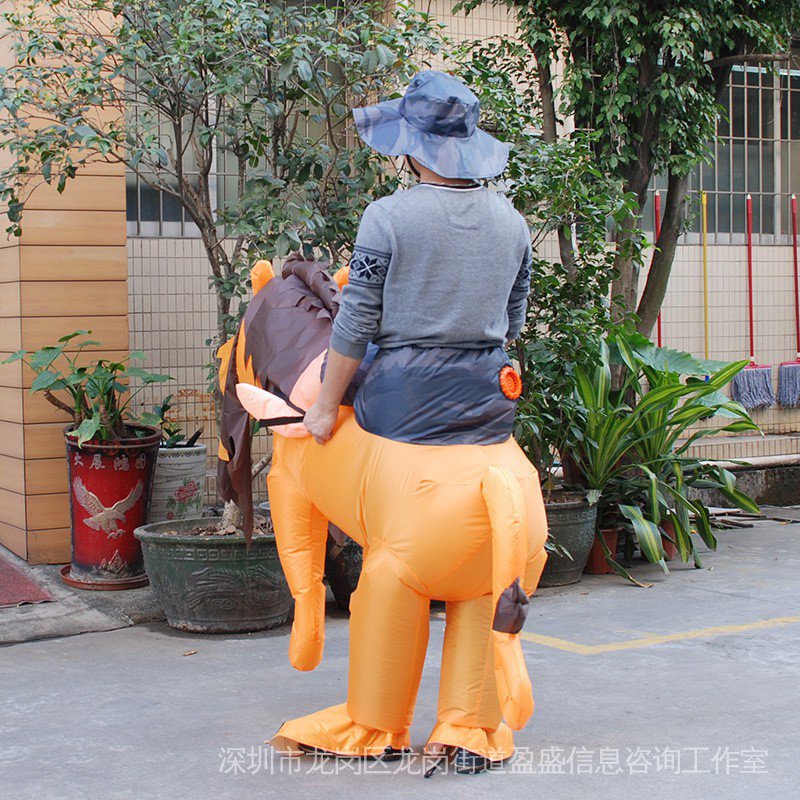 Bộ Đồ Hóa Trang Sư Tử Bơm Hơi Độc Đáo Cho Người Lớn Và Trẻ Em