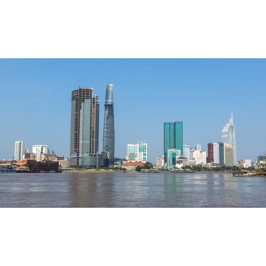 Tranh dán tường SÀI GÒN 3D, DINH ĐỘC LẬP, NHÀ THỜ Màu sắc tươi sáng, độ sắc nét cao, độ bền màu từ 10 năm trở lên.