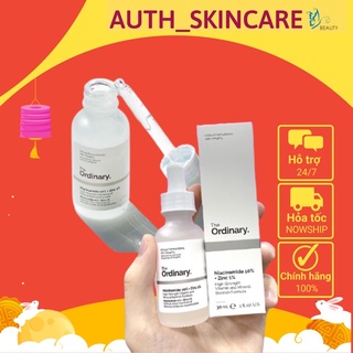 [BẢN NHẬP KHẨU] Serum The Ordinary Niacinamide 10% + Zinc 1% giảm mụn, se khít lỗ chân lông, trắng sáng da