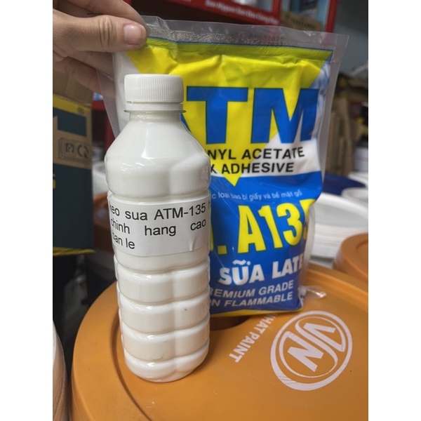 Chuyên sỉ lẻ keo sữa ATM LATEX  A135 chai bịch có sẵn