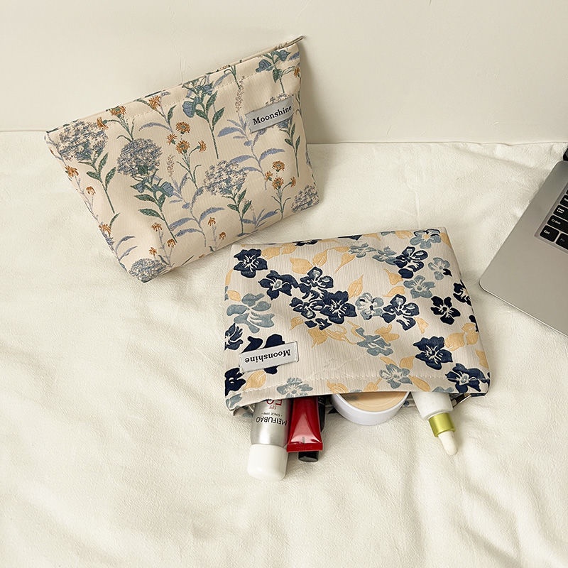 Túi Đựng Mỹ Phẩm Du Lịch Ba Chiều Chất Lượng Cao Chống Thấm Nước Có Sức Chứa Lớn Họa Tiết Hoa