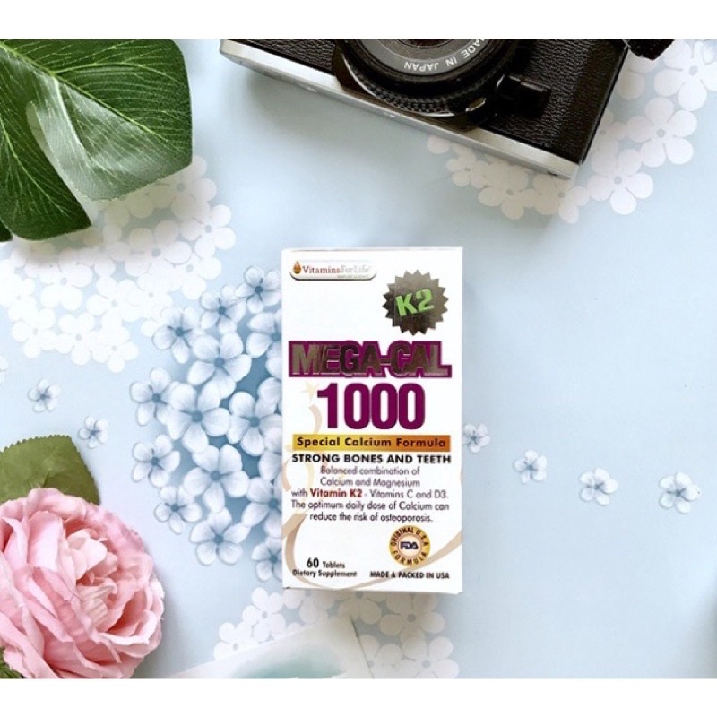 Mega Cal 1000 - Viên uống bổ sung Calci