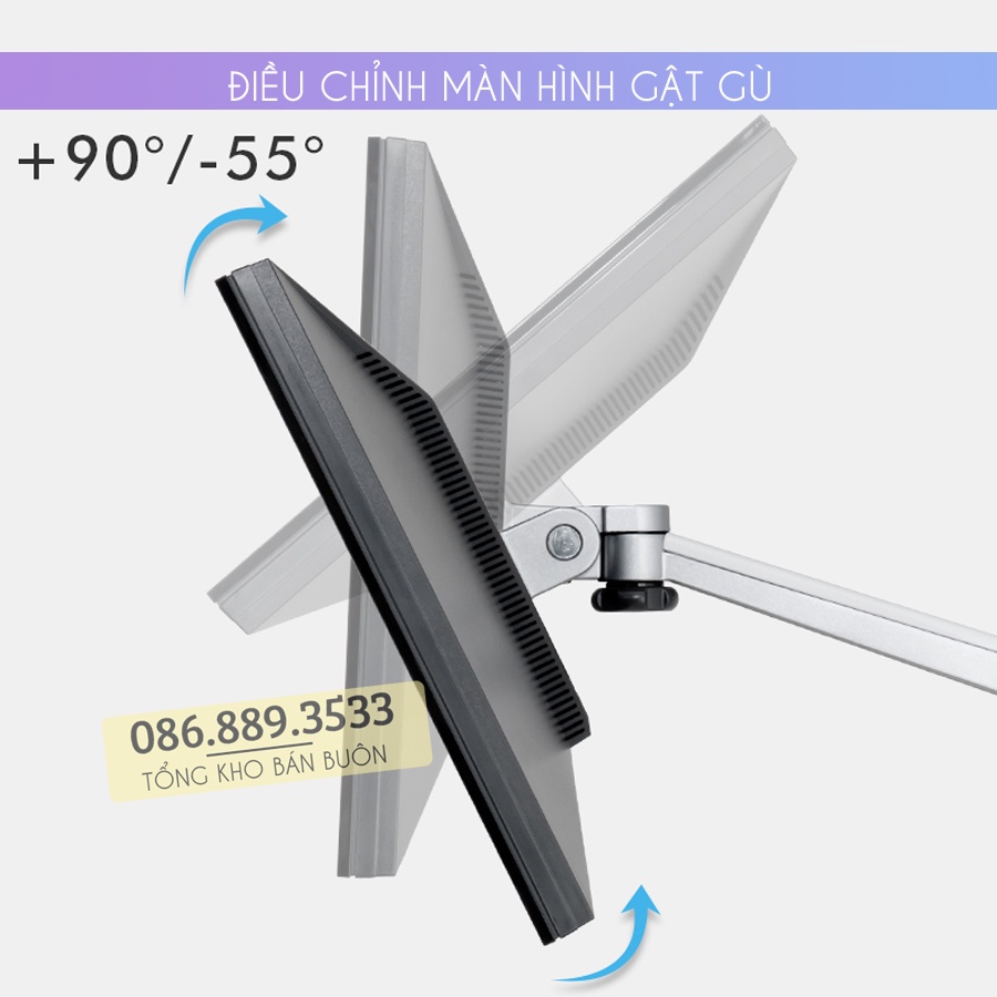 Giá Treo Màn Hình Máy Tính OA 3S 17 - 24 - 27 - 32 inch / Tay Treo Màn Hình Hợp Kim Nhôm