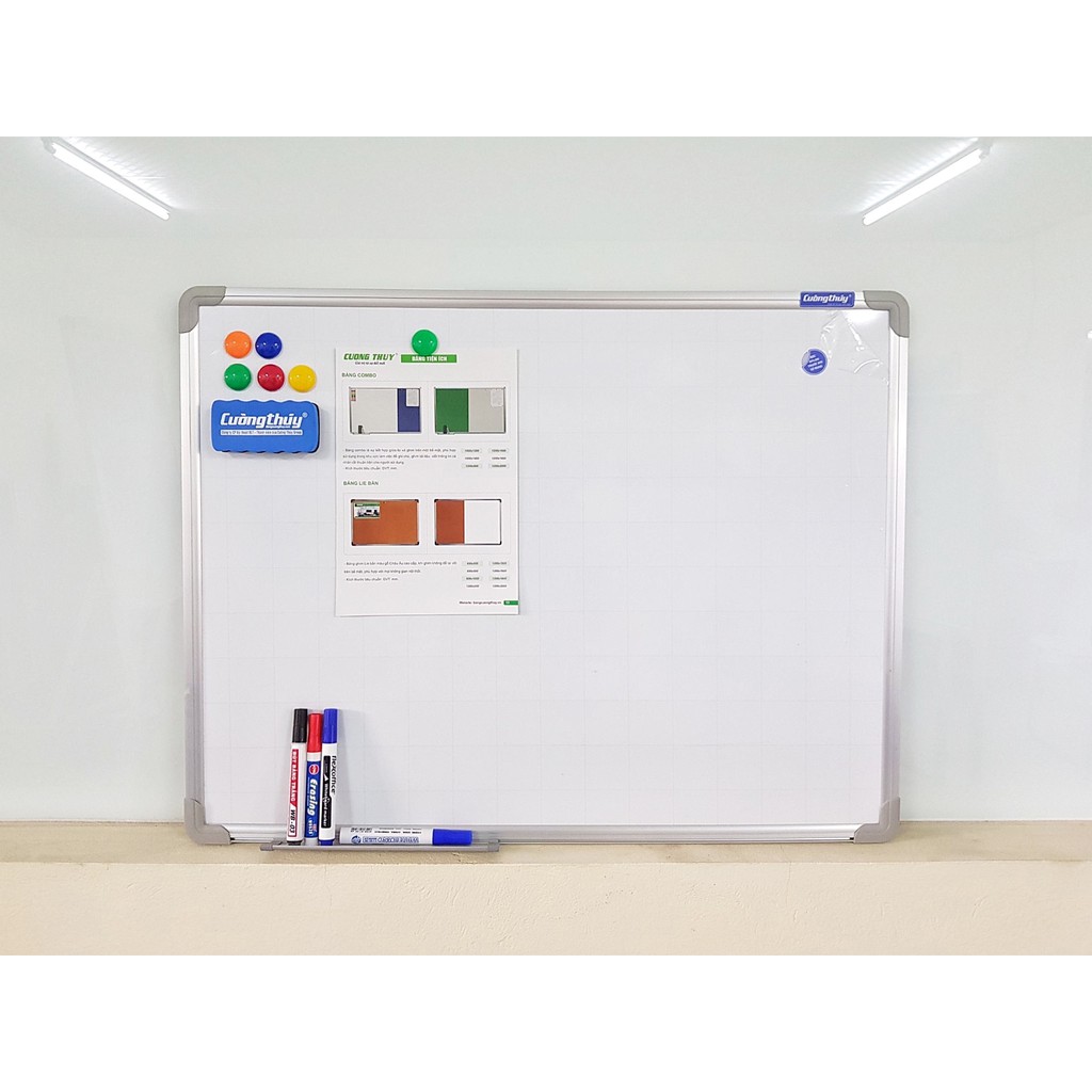 Bảng từ trắng , KT: 60x80cm dòng Standard - Bảng Cường Thúy
