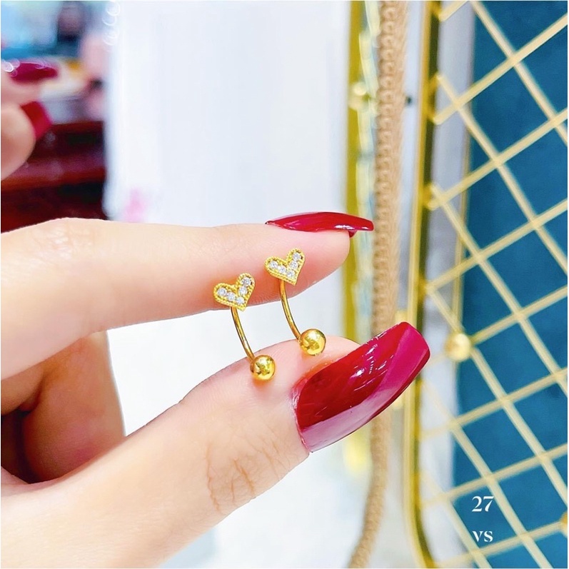 Bông tai ren trai 10_gold