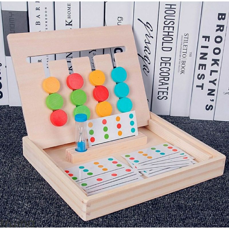 [Hàng đẹp] Đồ chơi rèn Toán tư duy logic cho bé - Hình khối - Montessori toán học phát triển tư duy logic