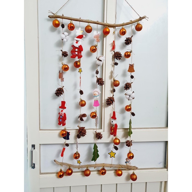 Combo 6 cành cây và dây thừng làm cây thông Noel