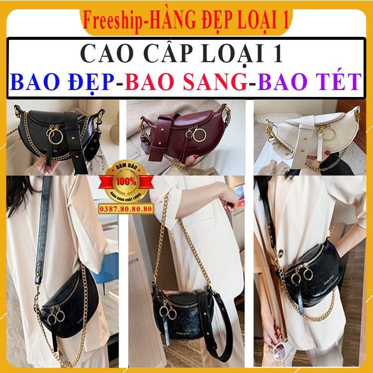 Túi xách nữ cao cấp đeo chéo nữ/ Túi bao tử nữ thời trang đeo vai, đeo hông, đeo bụng siêu đẹp