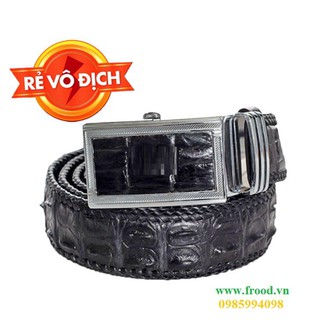 Dây nịt da cá sấu đan viền ruby luxury rls-tldv