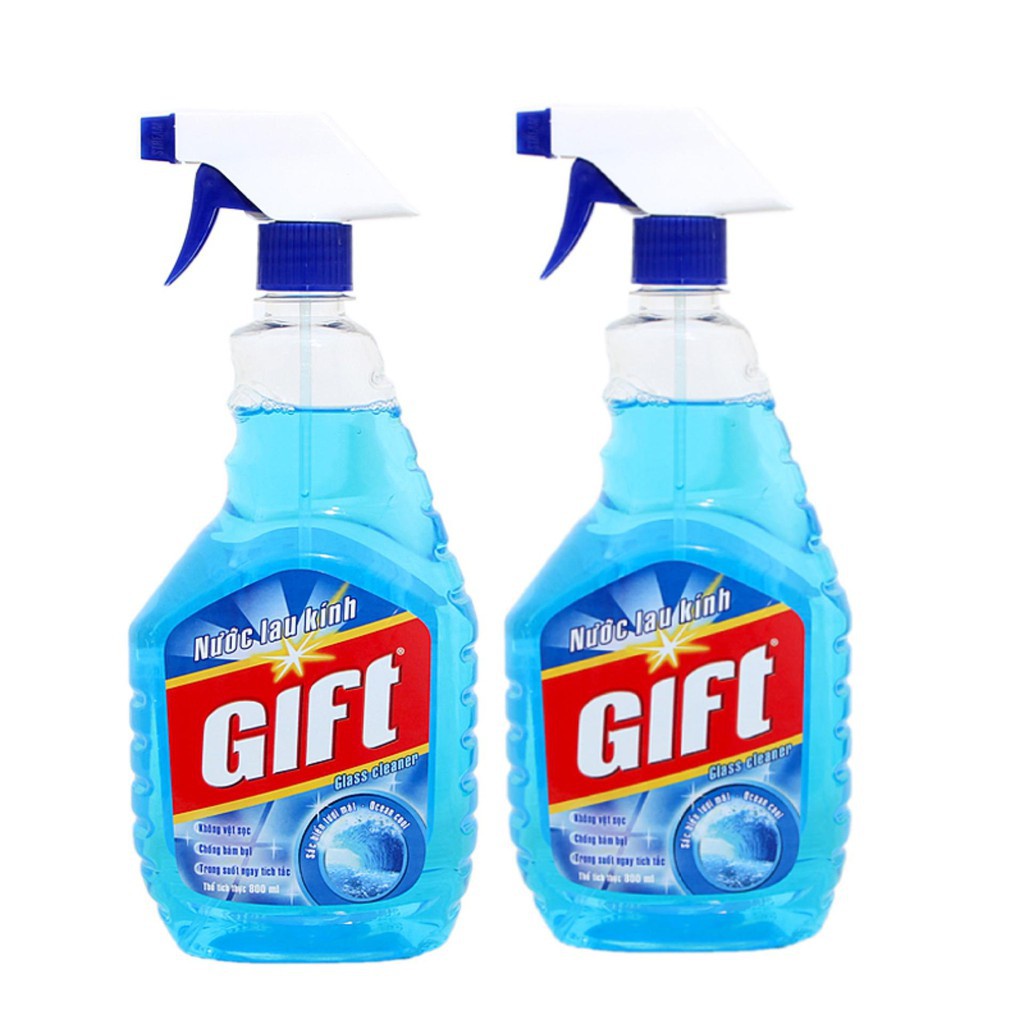 Nước lau kính / lau bếp Gift hương trà xanh chai 580ml