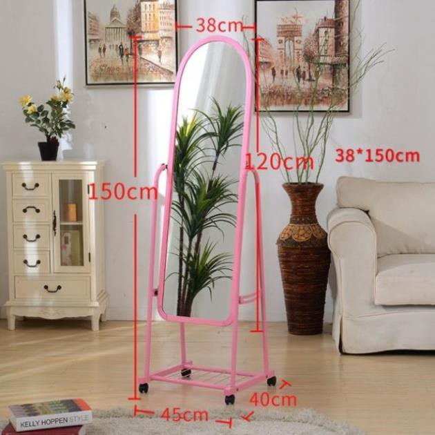 Gương soi toàn thân ANH NHẬT gương di động / đứng / treo tường cực nét khổ 38cm