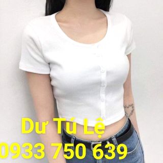 Áo croptop body có nút(SỈ 29K)kèm ảnh thật chất thun gân