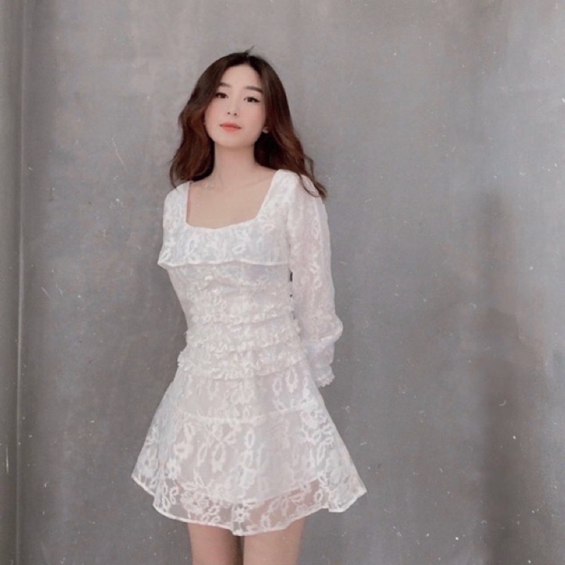 Đầm trắng ren Kiana dress
