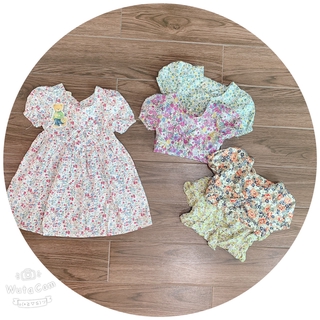 Váy bé gái hoa nhí nơ ngực XHN509