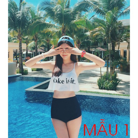 Bikini đi biển liền thân , đồ bơi nữ siêu đẹp , kín đáo sexy một mảnh màu trắng đen M06 | BigBuy360 - bigbuy360.vn
