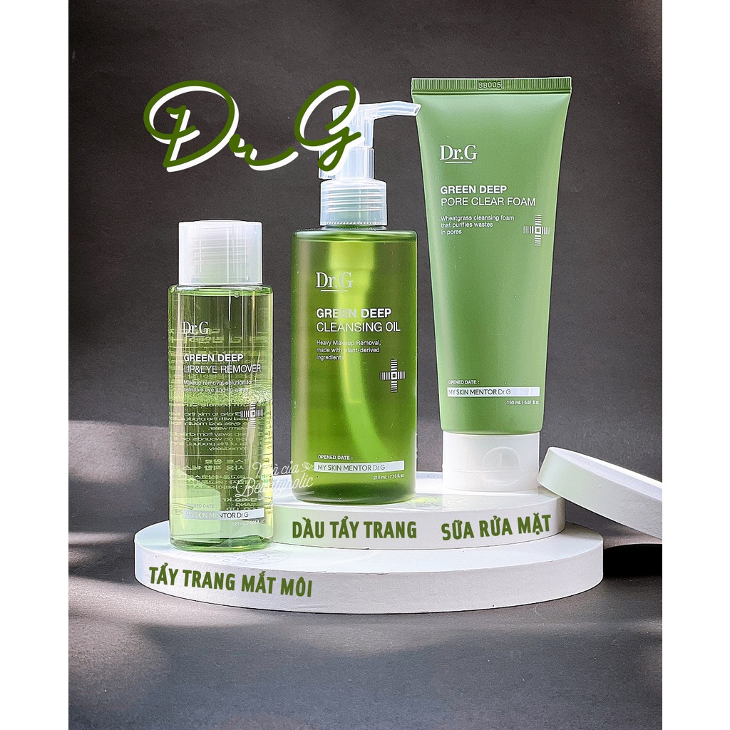 Tẩy trang và Sữa rửa mặt DR.G GREEN DEEP